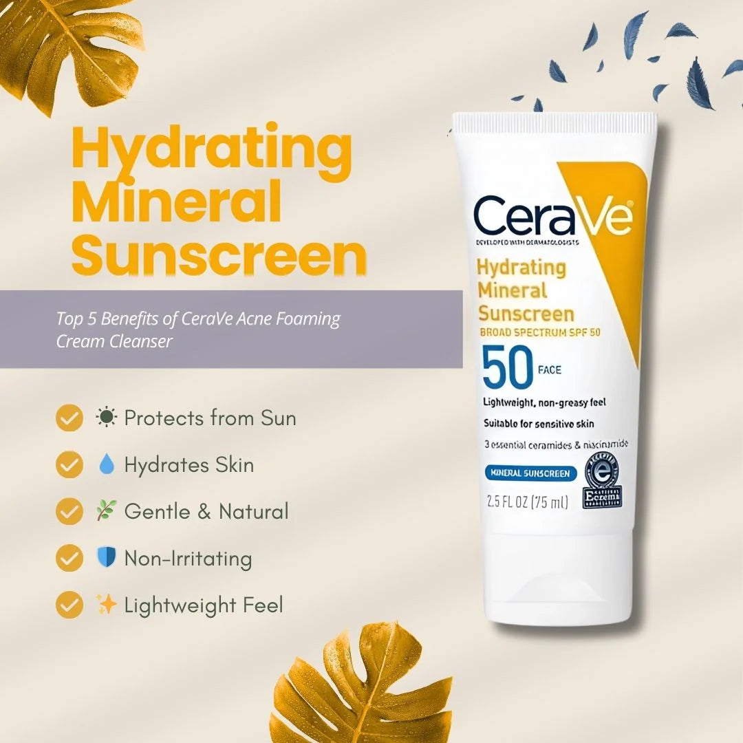 CeraVe 4-in-1 Skincare Kit: Night Cream, Sunblock, Cleanser & Serum for Radiant Skin