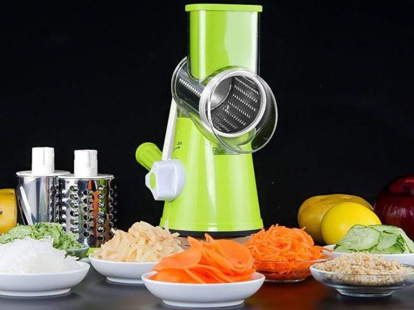 Tabletop Drum Grater Manual Vegetable Cutter Slicer Multifunctional Round Slicer Gadget Multifunction Kitchen Gadget Food Processor Blender Cutter